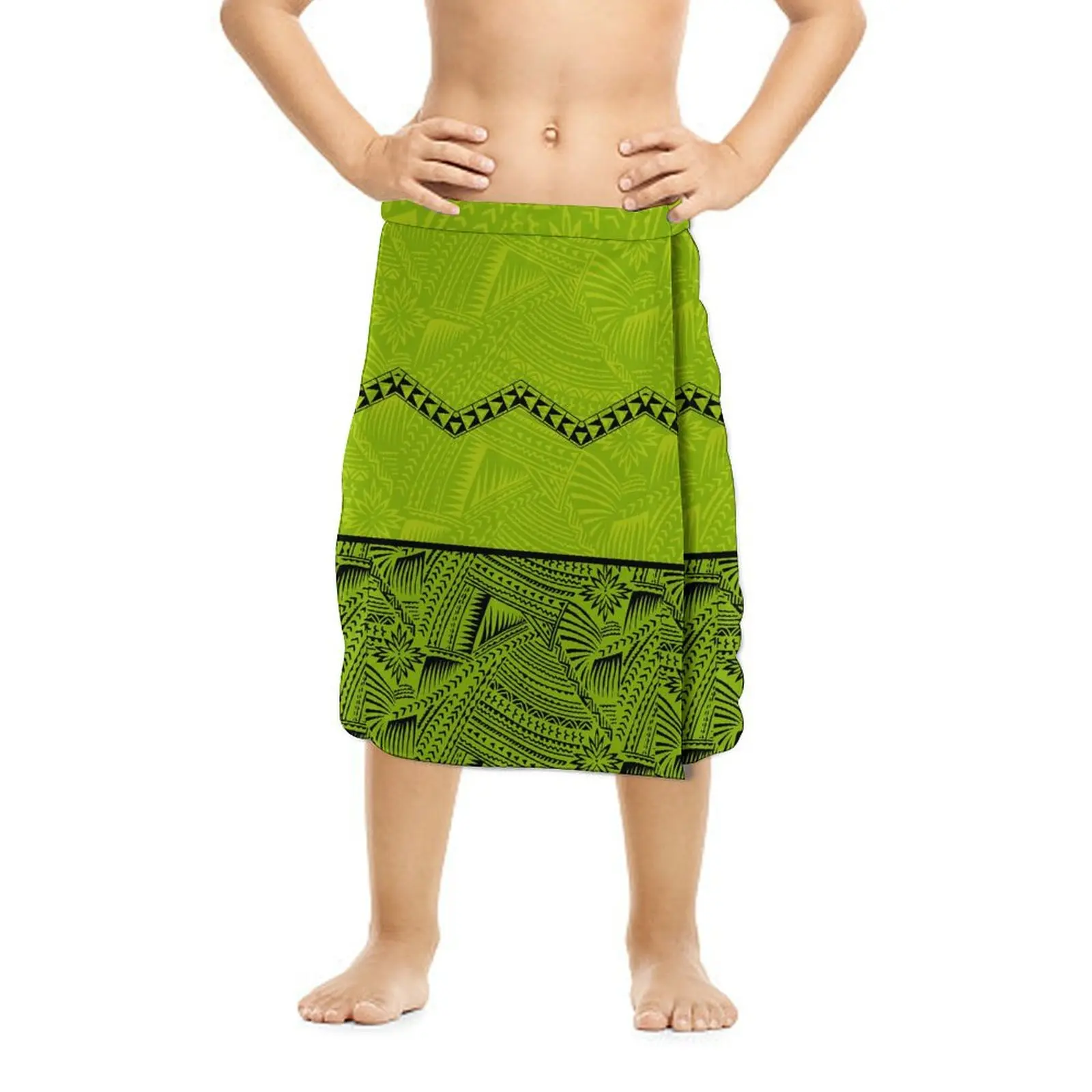 Samoan Children Ie Faitaga Polynesian Tribal Ethnic Boys Sarong Fashion Sulu 2024 Hawaii Kids Lavalava Hot Sale