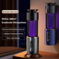 Electric Mosquito Killer Lamp 2 in 1 Home Outdoor Photocatalyst Mosquito Fly Light Portable Mosquito Trap  Gardening Camping