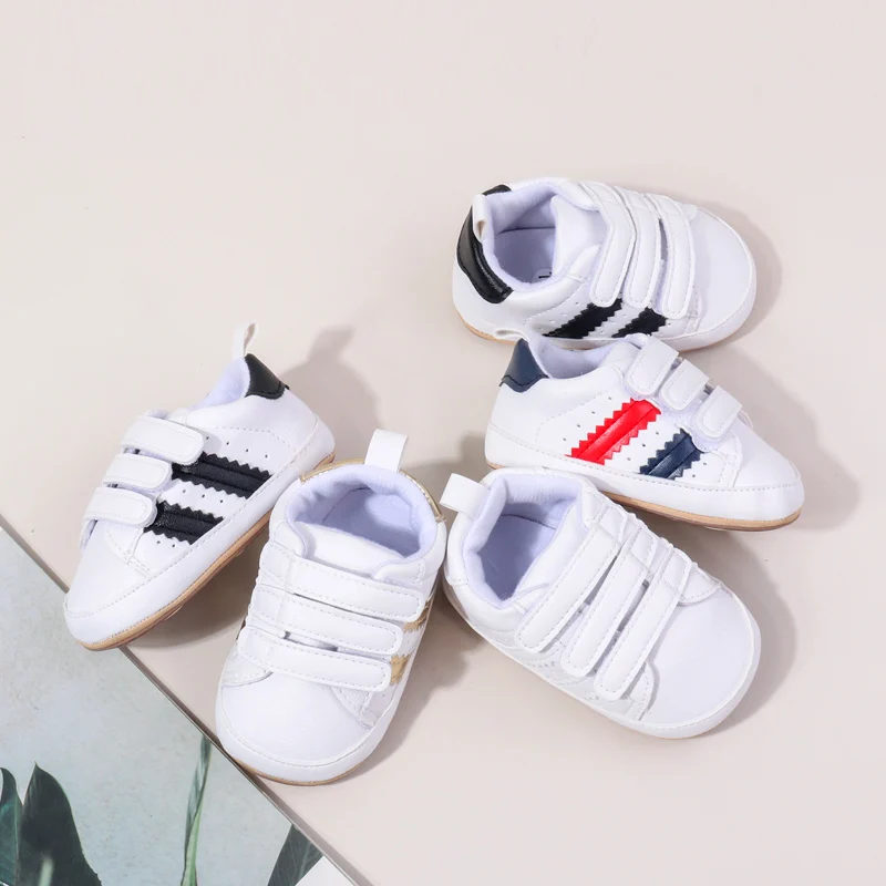 Spring & Autumn Baby Girls and Boys Fashion Design High Quality Sports Shoes TPR Sole Anti Slip Comfortable Toddle Shoes BYQ4176