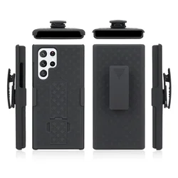 2in1 Waist Belt Clip Armor Case for Samsung Galaxy S24 S25 Ultra S23 S22 S21 S24 S25 Plus Heavy Duty Cover Running Phone Case