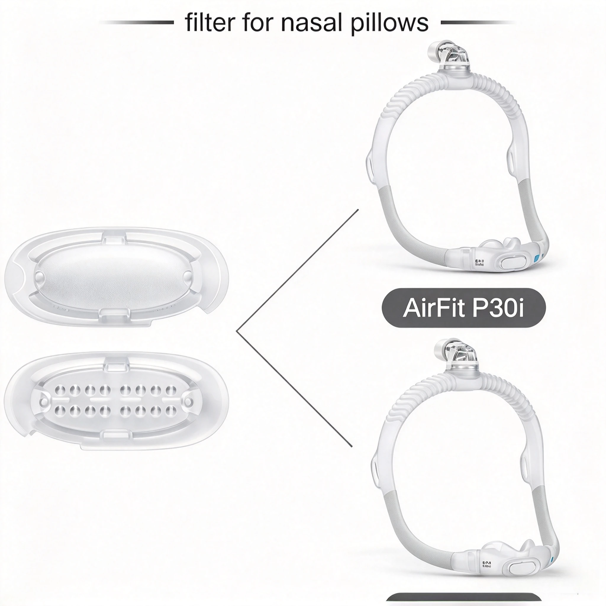 1/2/3pcs Replacement CPAP Mask Vent Filter for AirFit N30i and AirFit P30i  Nasal Cushion Pillow Diffuser Exhalation Vent Tool