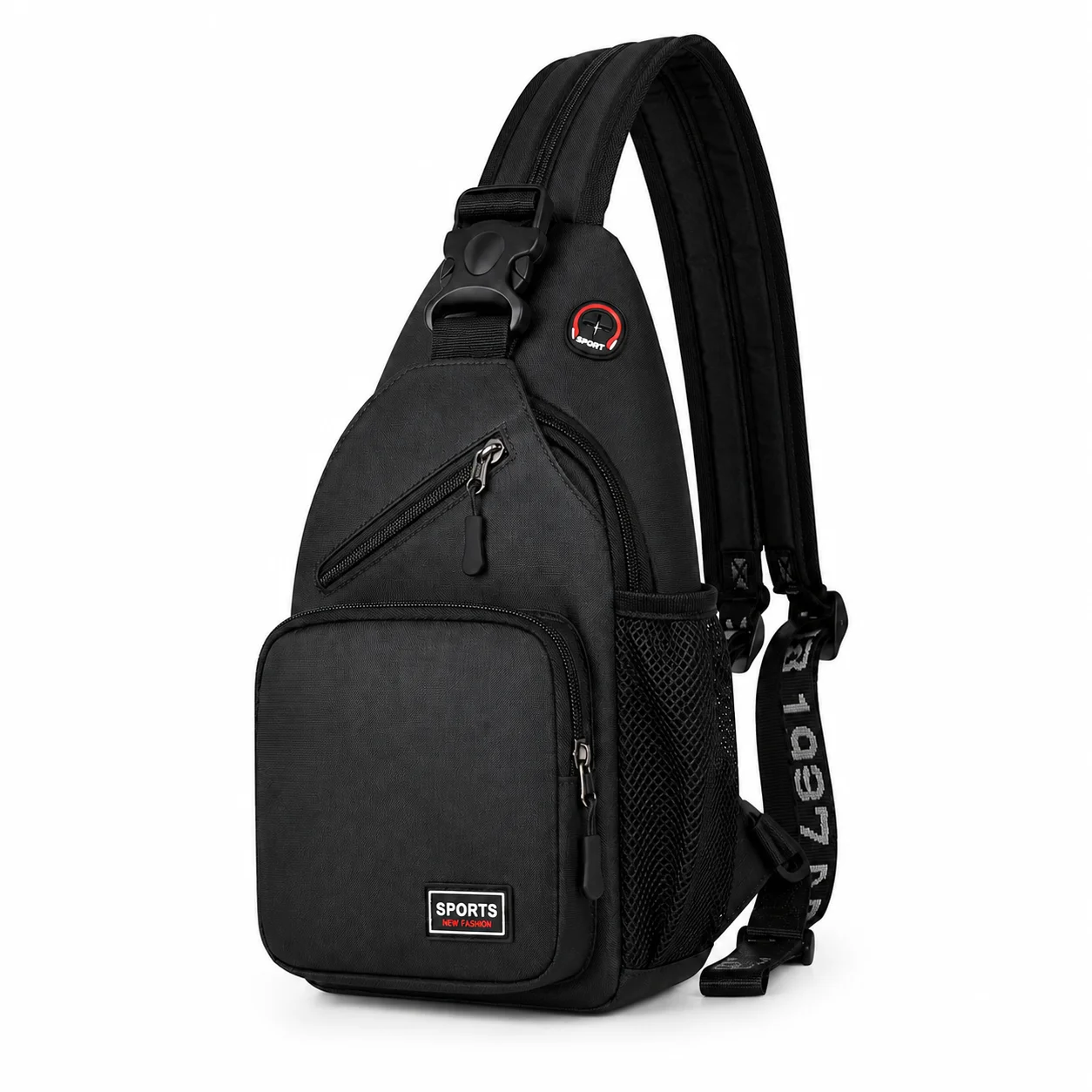 Mochila Convertible para Mujer, Bolso Bandolera, Bolso de Pecho con Múltiples Bolsillos y Porta Botellas para Viajes, Caminatas y Uso Diario