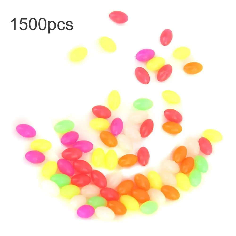 

1500pcs Plastic Oval Fishing Bead Set | Carp Tackle 3 Sizes Lures | Winter Fly Fishing Tools