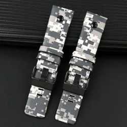 Cowhide  for diesel DZ7311 DZ7311 DZ4318 Black Knight 7395 camouflage men's cowhide watch strap 24m30mm Bracelet