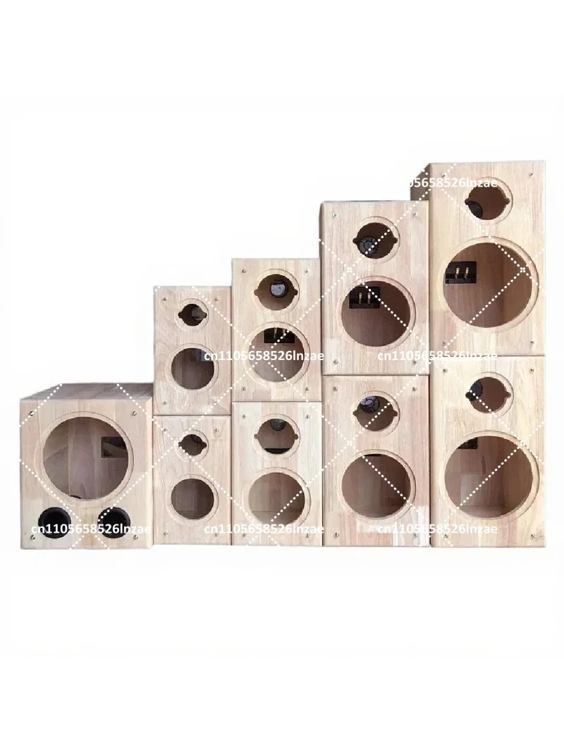 Solid Wood 2-Way Speaker Enclosure Empty Box 4 5 6.5 8 Inch for Car Audio Outdoor Sound System DIY Upgrade