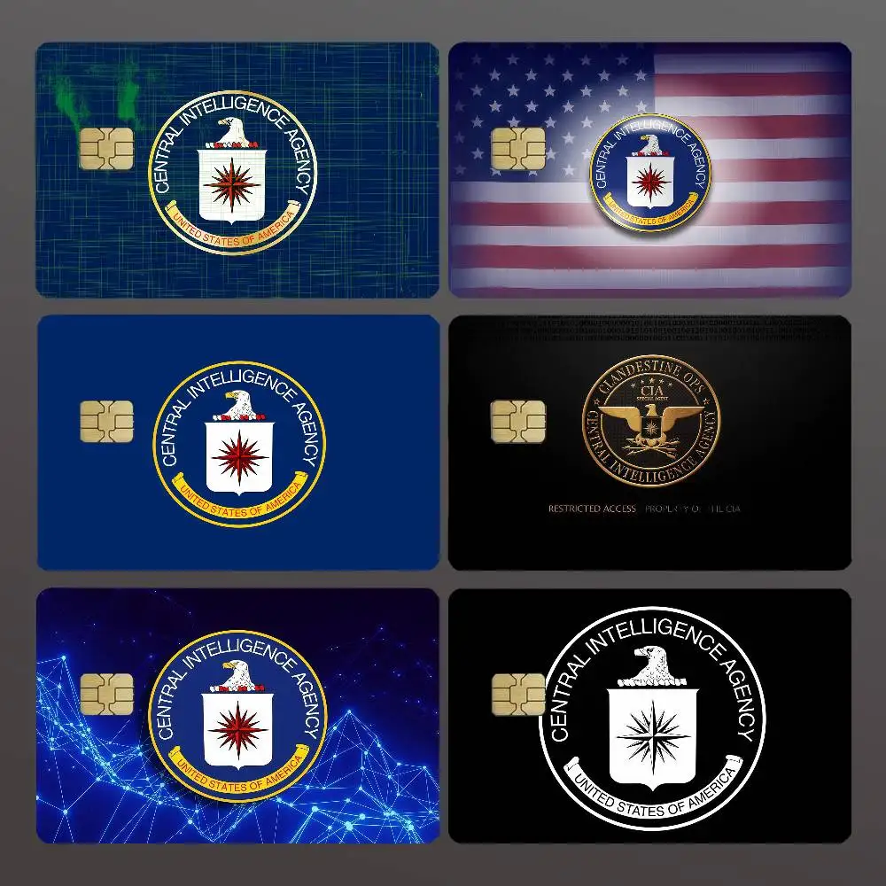 C-CIA Credit Skin Cover Card Stickers 4PCS Film Bus Pass Front Decoration Bank Debit Waterproof