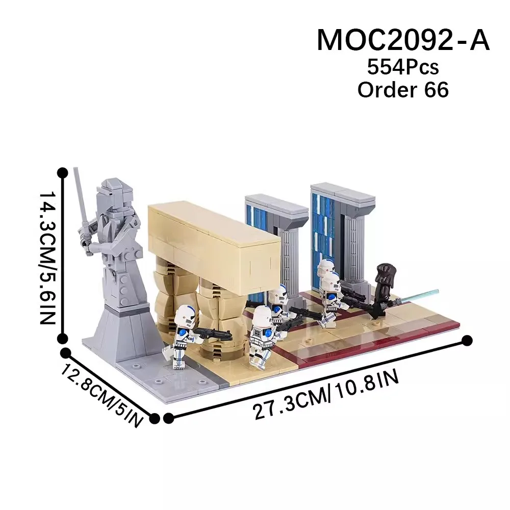 2024 nuevo conjunto de bloques de construcción de Star Wars con Mini figuras de acción de juguete clon