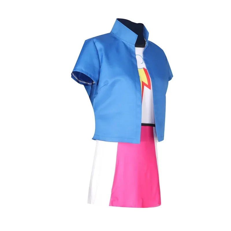 

COSda@Rainbow Dash Tutu Prestige Cosplay Costume Women Dress Uniform Suit for HalloweenCOSda@