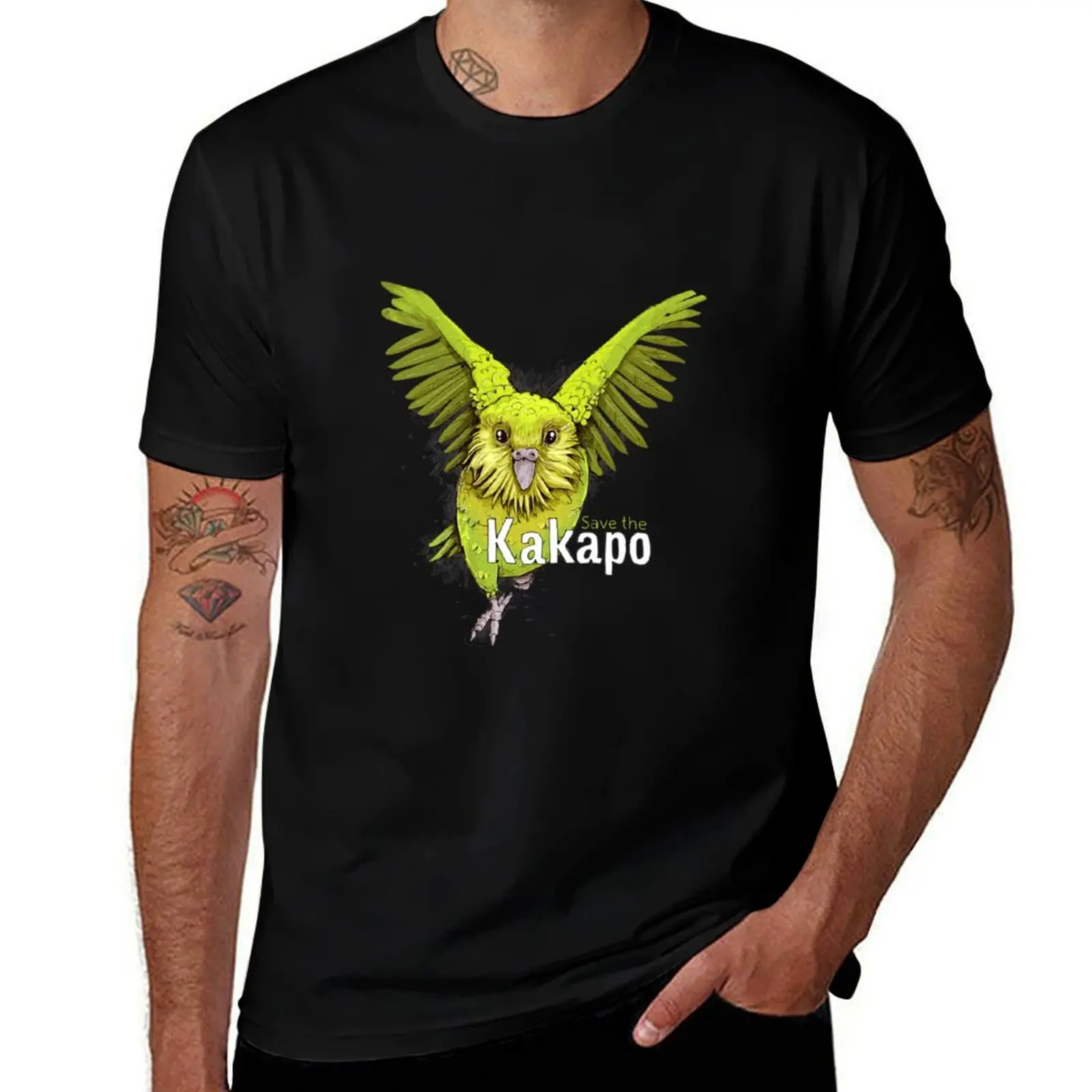 

Kakapo - The parrot from New Zealand T-Shirt Plus Size Workout Short Sleeve Top