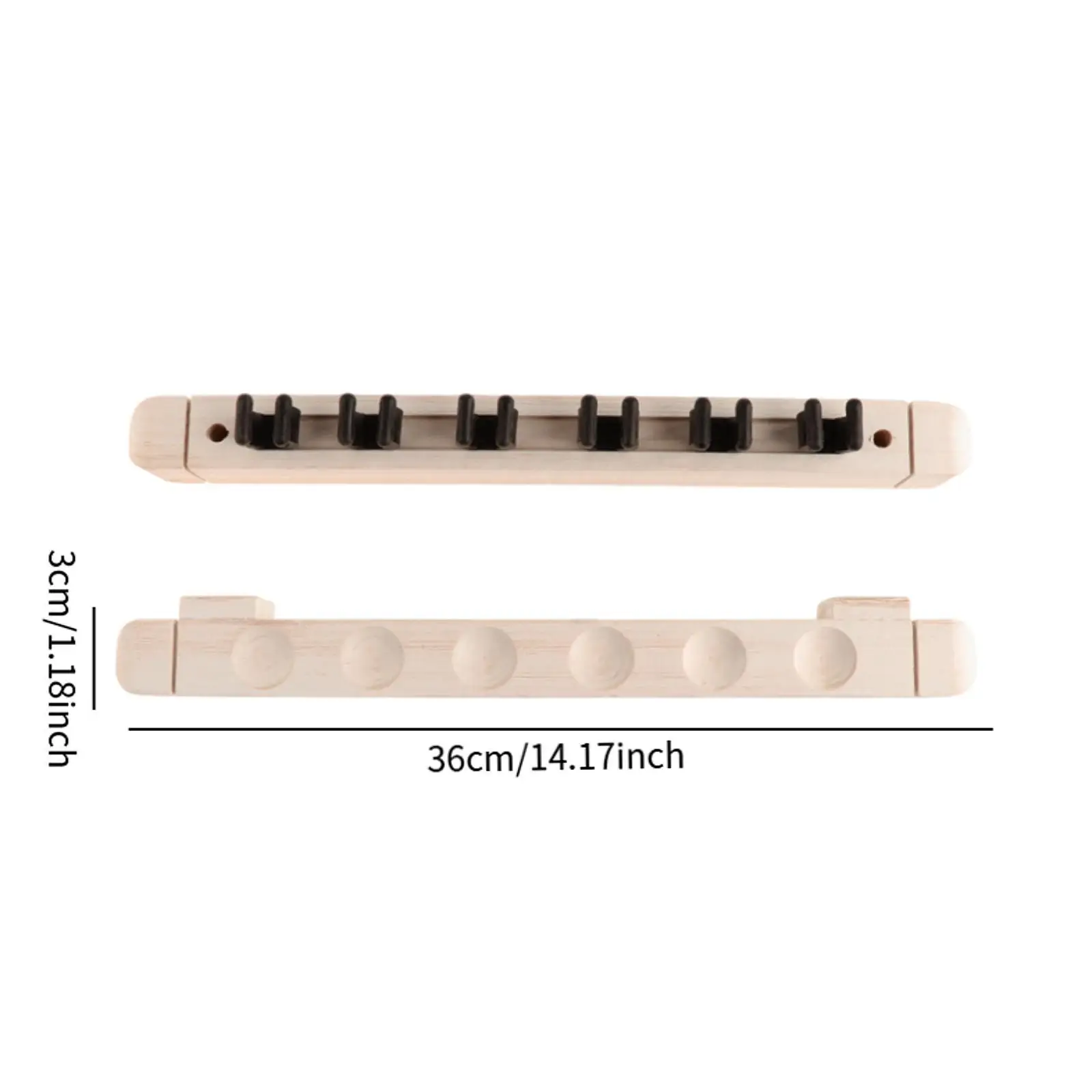 Poolkeu Rack voor 6 Cues Biljartkeu Sticks Wandplank voor Biljartkamer