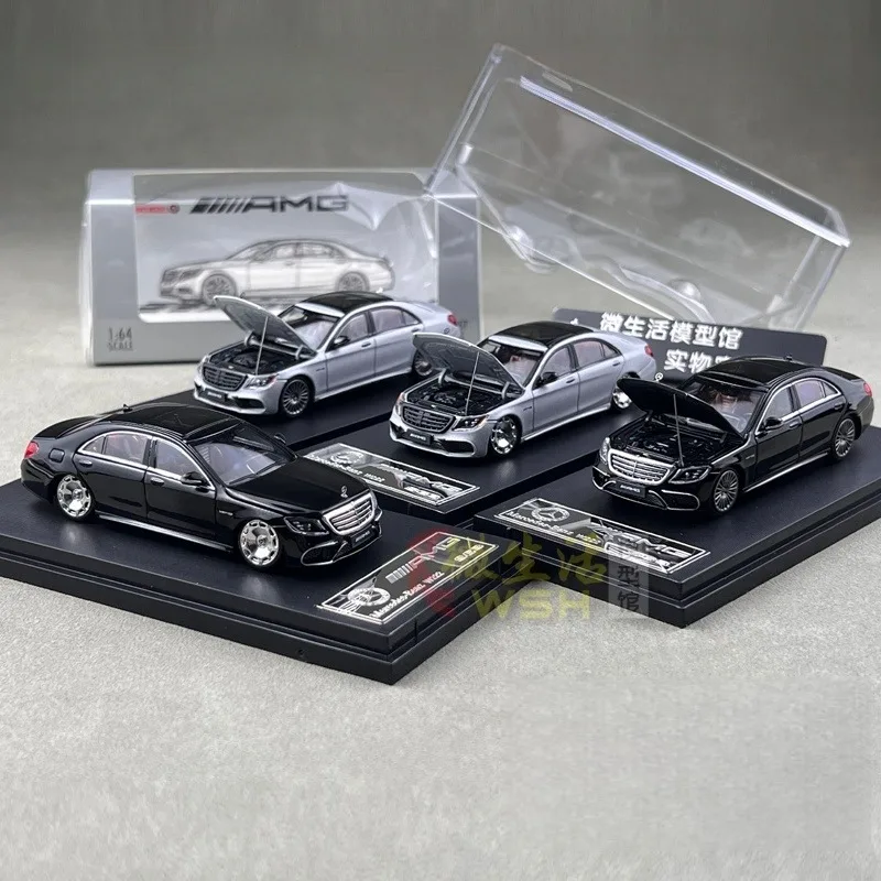 

RM 1:64 AMG S63 S-Class 6th generation W222 die-cast alloy car model, boys' festival gift toy, adult collectible display item.