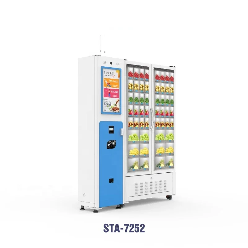 Community Grid Vending Machine Eggs Fruits and Vegetables Dealers Sell Food Automatically