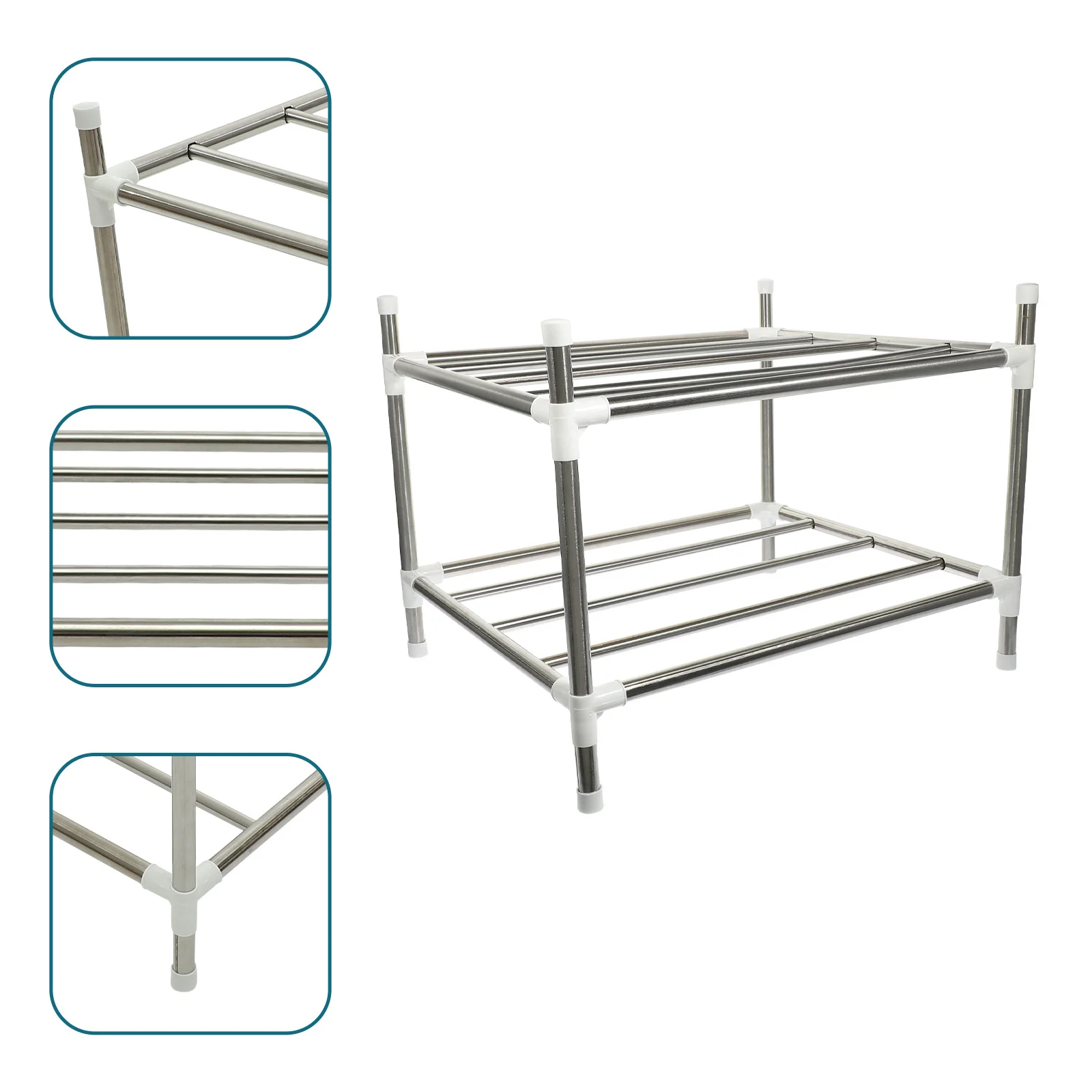 

Household Pot Rack Wear-Resistant Pan Organizer Multipurpose Kitchen Pot Organizer Sturdy Home Accessory Pan Rack