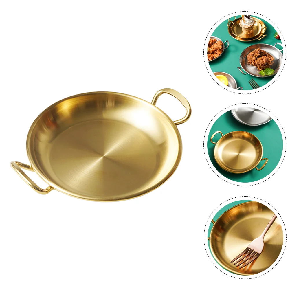 Serve Amphora Snack Plate Tray Food for Home Western Basket Stainless Steel Kitchen Utensil Baby Induction Frying Pan