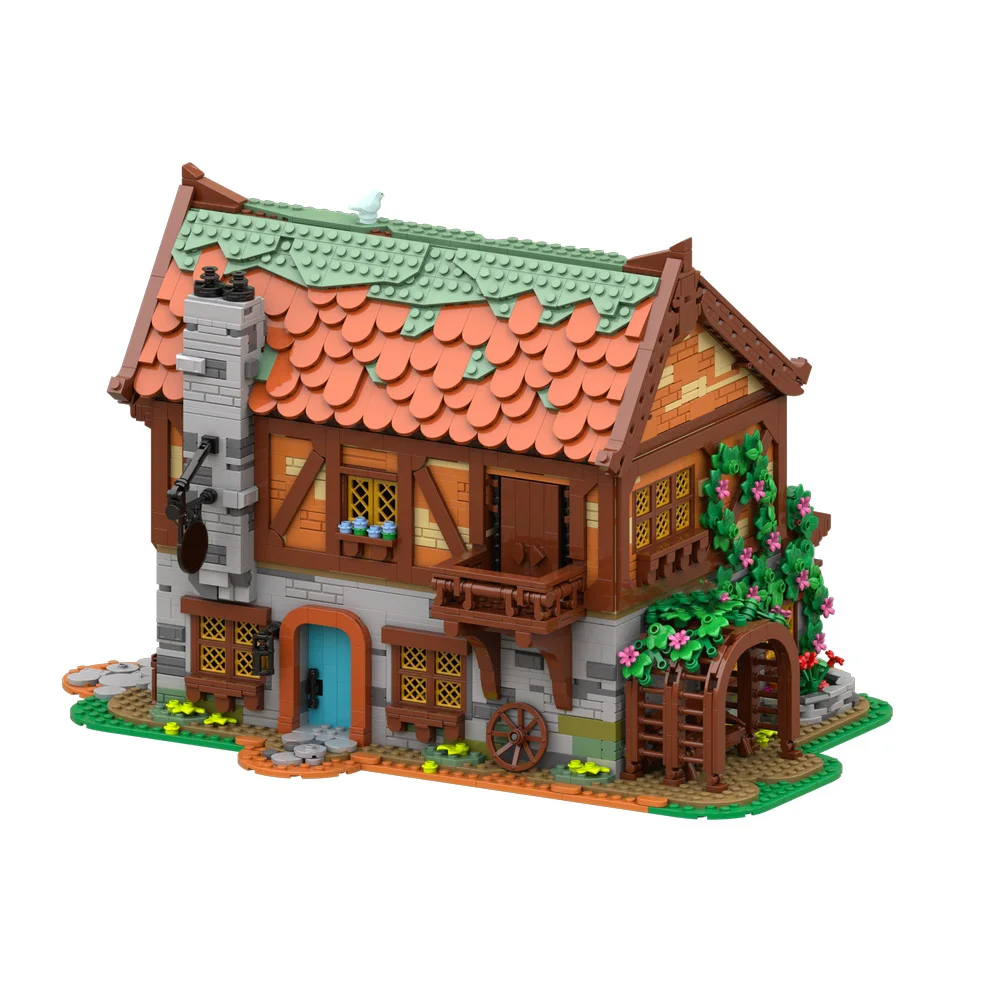 

MOC Medieval Carpentry Workshop Building Blocks Model Joiner's Workshop Architecture Bricks Assembly Toys Kids Birthday Gifts
