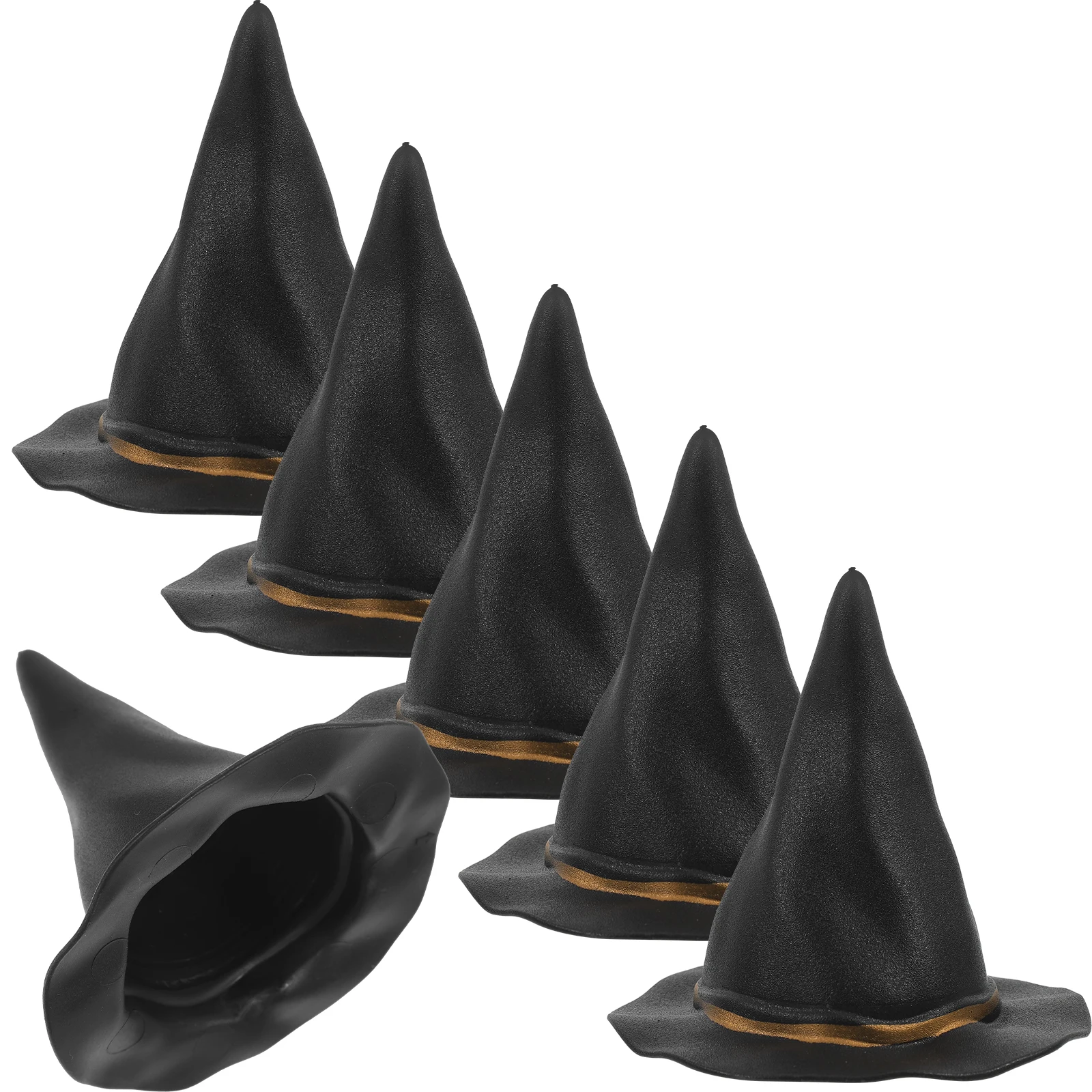

24 Pieces Hats Halloween Decorative Bottle Covers Room Decor Party Favors Multicolor Toppers Gifts