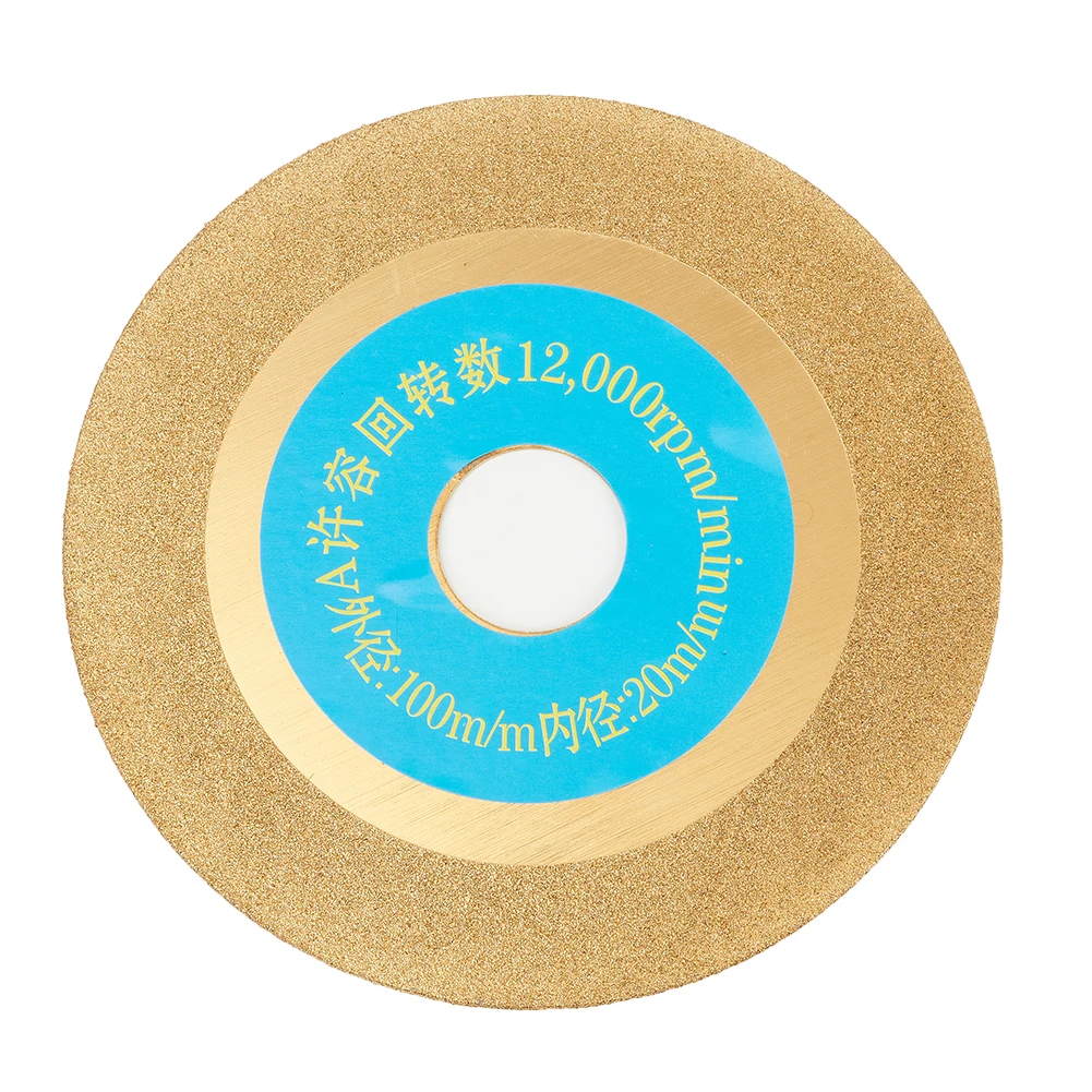 DIY Grinding Wheel Carbon Steel Titanium Coating For Carbide Stone Angle Grinder Polishing 100mm Discs Practical