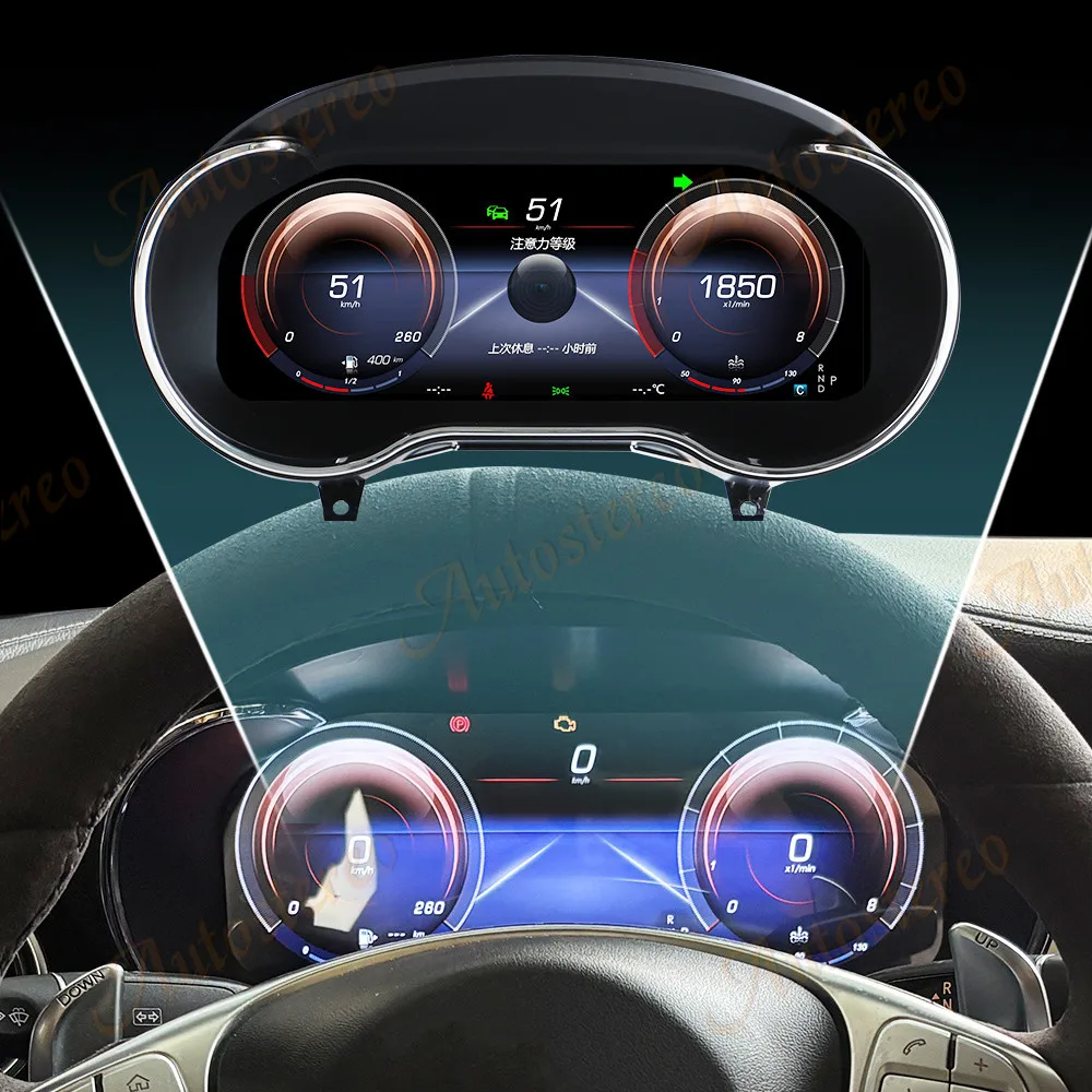For Mercedes Benz GLC C 2016-2020 Digital Meter Carpaly Screen Intelligence Instrument Display Head Unit Refit Car Multimedia