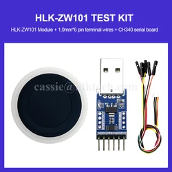 Hi-Link New Fingerprint Recognition Module HLK-ZW101 Low Power 50pcs Capacity Semiconductor Fingerprint Sensor Smart Attendance