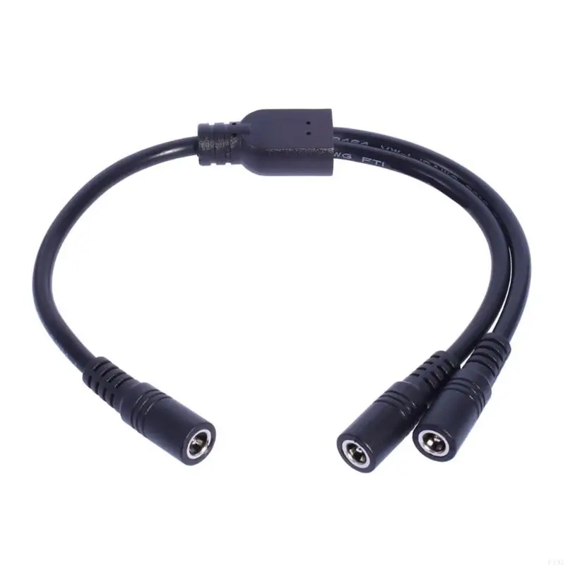 DC5521 Y Splitter Cable DC5.5x2.1mm Extension Power Cord for Cameras and LED Y Splitter Adapter Wire 11.81in Long F19E