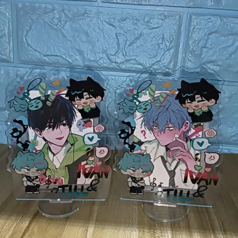 Anime Alien Stage Ivan Till Cosplay Portafoto in acrilico Porta carte da 3 pollici Cornice per foto Espositore Decorazione da tavolo