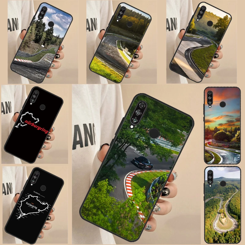 Green Hell Nurburgring For Huawei Nova Y70 Y90 Y60 Y61 3i 7i 8i 11i 5T 9 10 SE P Smart P20 P40 Lite P30 Pro Case