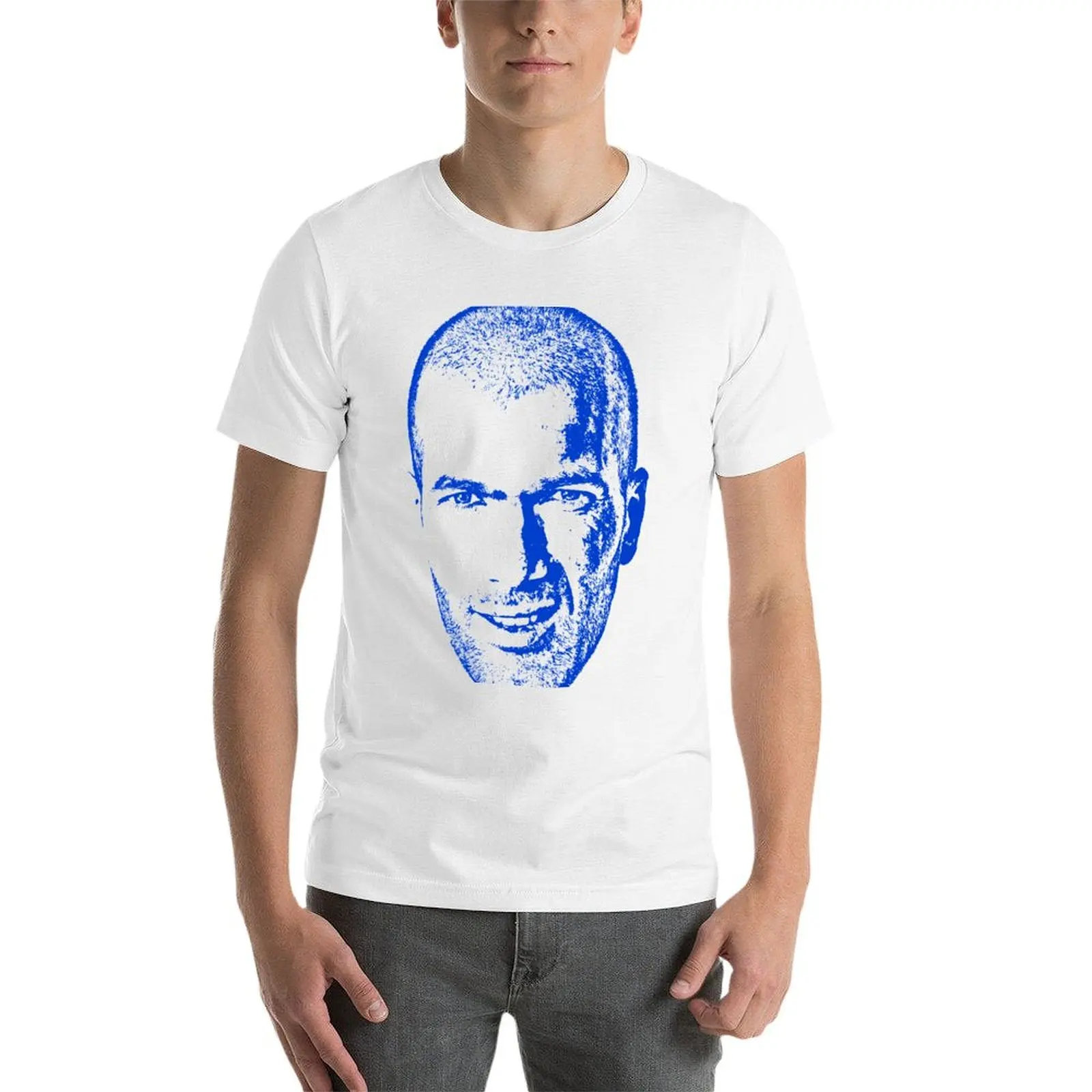 تي شيرت Zizou Zidane تي شيرت مطبوع حسب الطلب تي شيرت للرجال من القطن