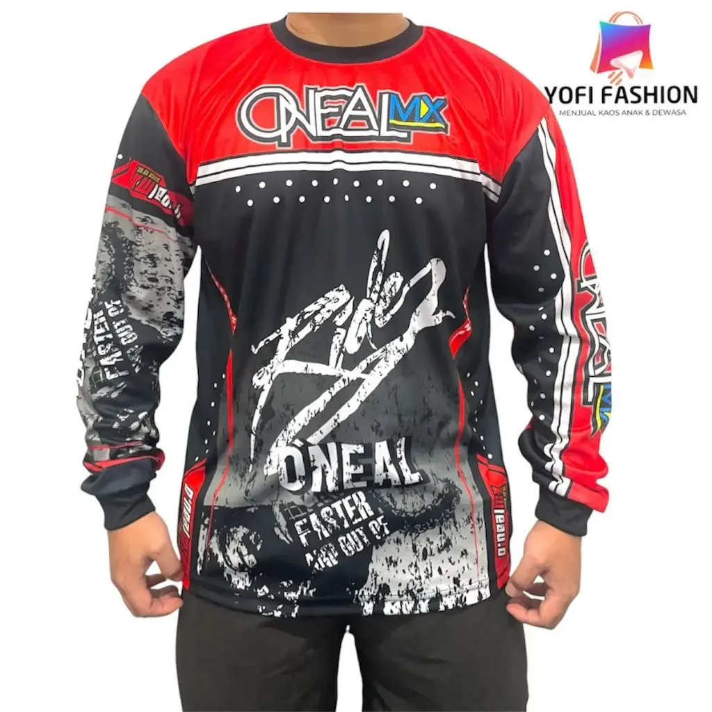 2025 جديد دراجة نارية على الطرق الوعرة سباق كم طويل تي شيرت فضفاض تنفس سرعة التجفيف الرجال والنساء سباق الدراجات الملابس