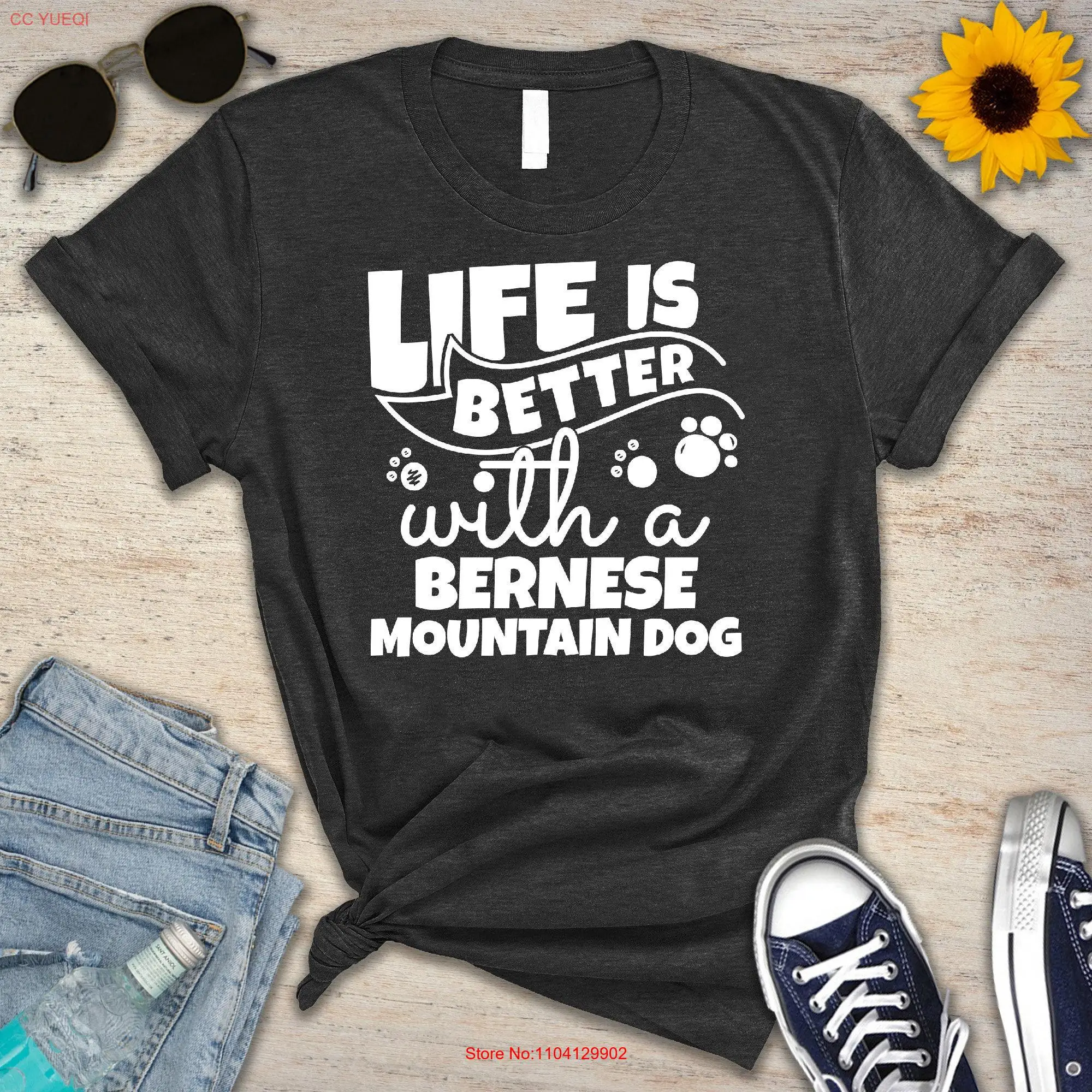 Bernese Mountain Dog T Shirt  long or short sleeves