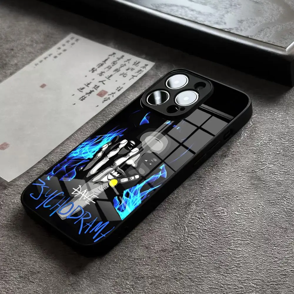 Dave Psychodrama Rapper Phone Case For IPhone 13 Pro Max 14 Plus 12 Mini 11 15 X XR XS 16 Plus SE Tempered Glass Back Cover