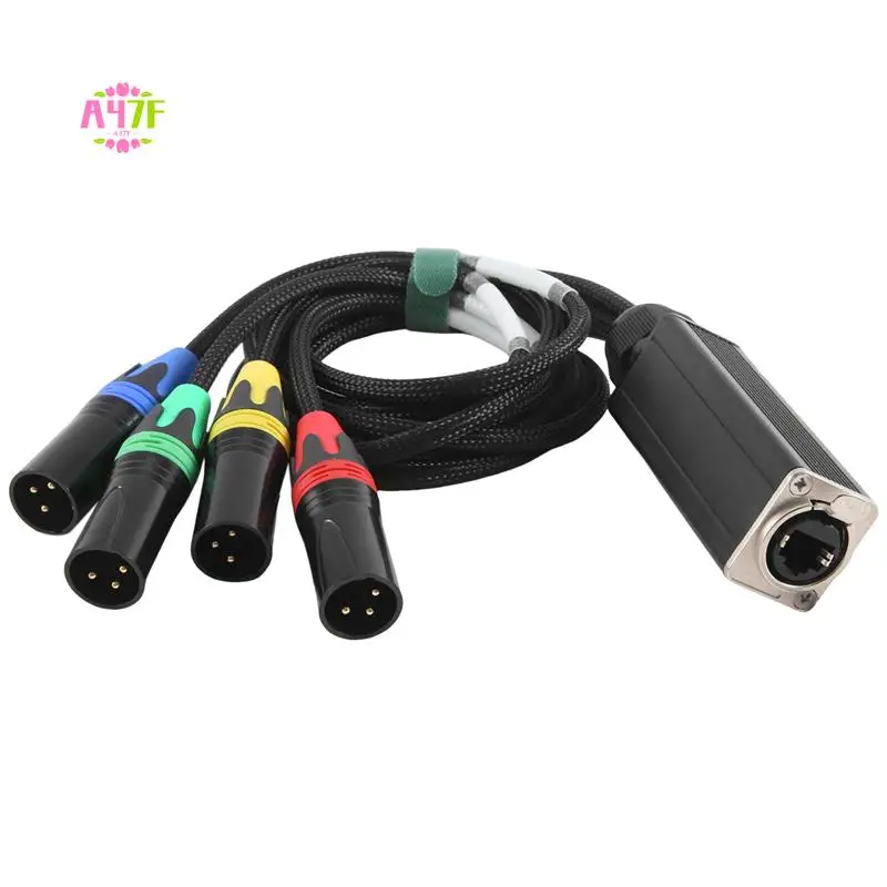 

A47F-XLR 4-Channel 3-Pin Multi Network Stage And Studio Connection, XLR Male And Female Cable Stage Audio RJ45