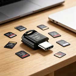 Type C To Micro-SD TF Adapter Cardreader High Speed Card Reader Smart Memory Card Reader For Apple Samsung Laptop