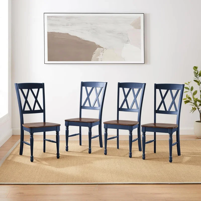 helby Dining Chairs (Set of 4), Navy