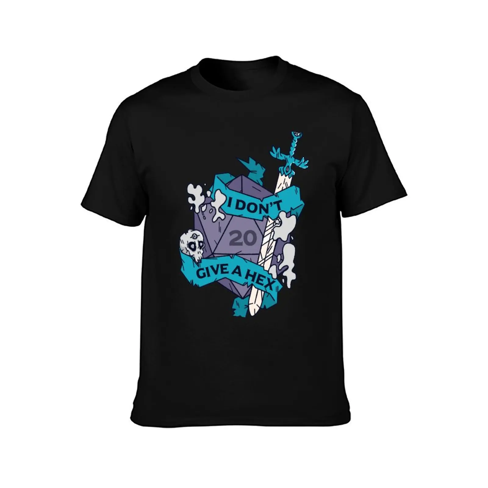 Tabletop RPG Warlock - I Don't Give A Hex T-Shirt Sport Basic Moisture Wicking Tee T-Shirt