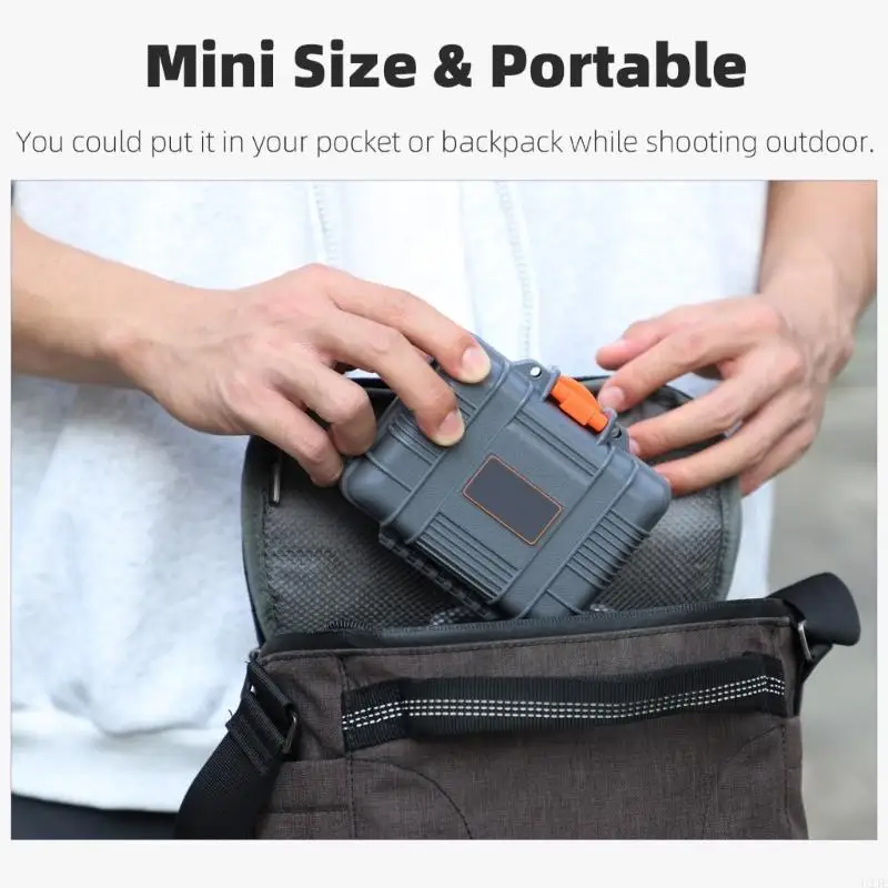 U2JE Mini Waterproof Case Storage Box Container for Action 5 Professional/4/3 Travel