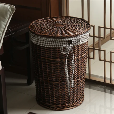 

Dirty Clothes Basket Vine Weaving Storage Willow Weaving Dirty Clothes Home Storage Basket Toy Sorting Box