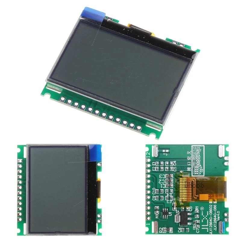 12864 128X64 Serial SPI Graphic COG LCD Module Display Screen Build-in LCM best sale