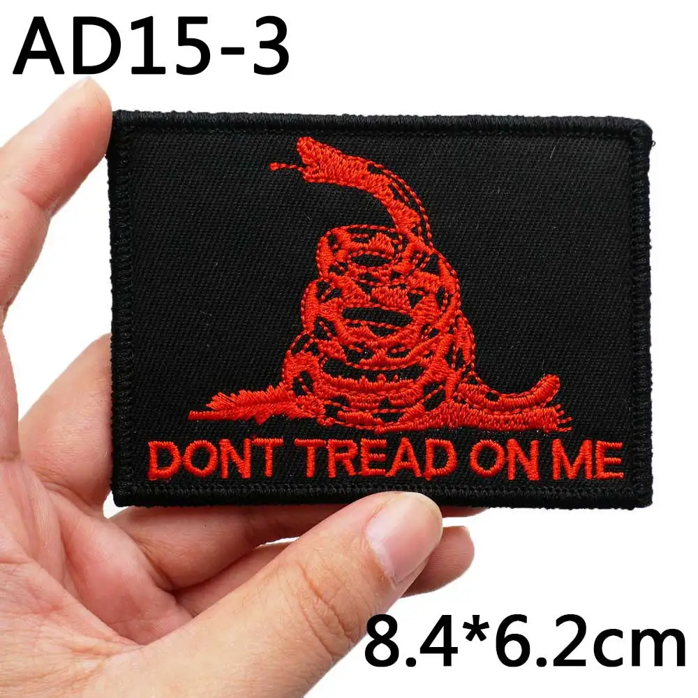 AD12-22 Tigers Embroidered Patches Motorcycle Knight Badge with Hook Backing for Clothing Applique