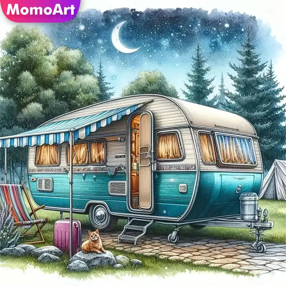 Momoart Bär Diamant Mosaik Tier voller Runde Diamant Malerei Mond Stickerei neue Ankunft handgemachte Hobby