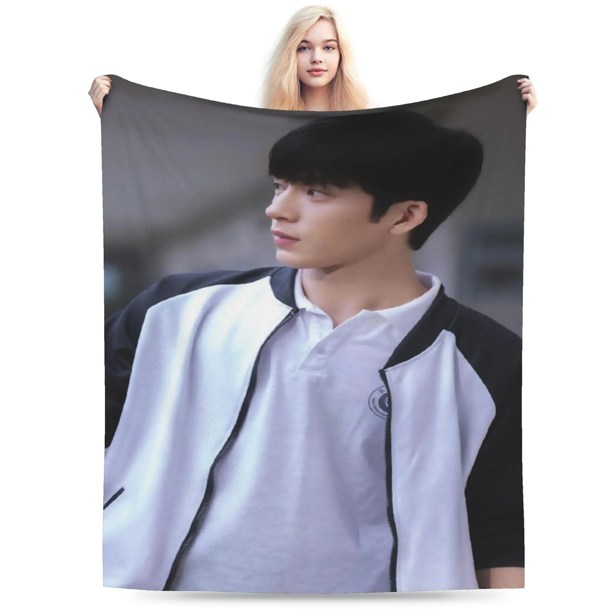 The Early Spring jing boran Blanket Velvet  Multifunction Ultra-Soft Throw Blankets for Sofa Bedding Throws
