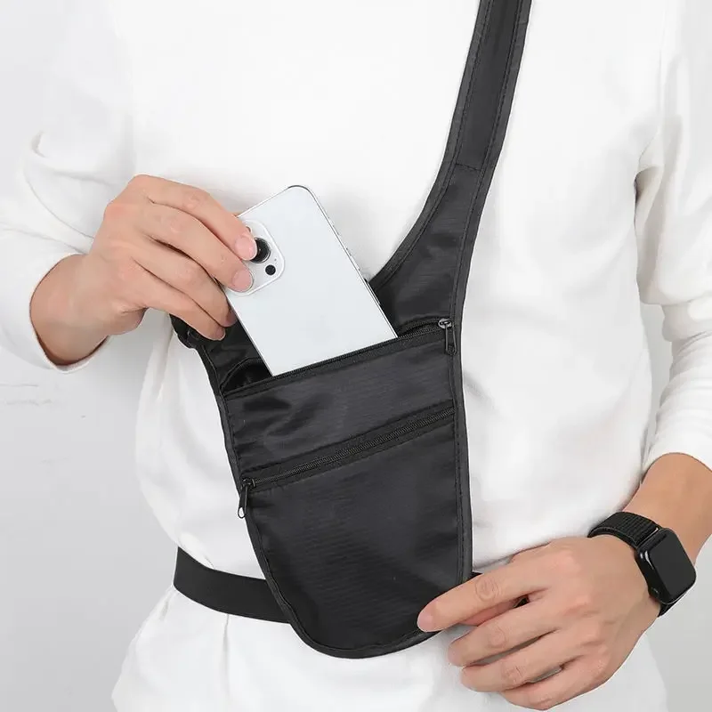 

Travel Hidden Waist Bag Sports Phone Men's Anti-theft Belt Bag Ultra-Thin Waterproof Fanny Pack New Women Run Light Waist Pouch