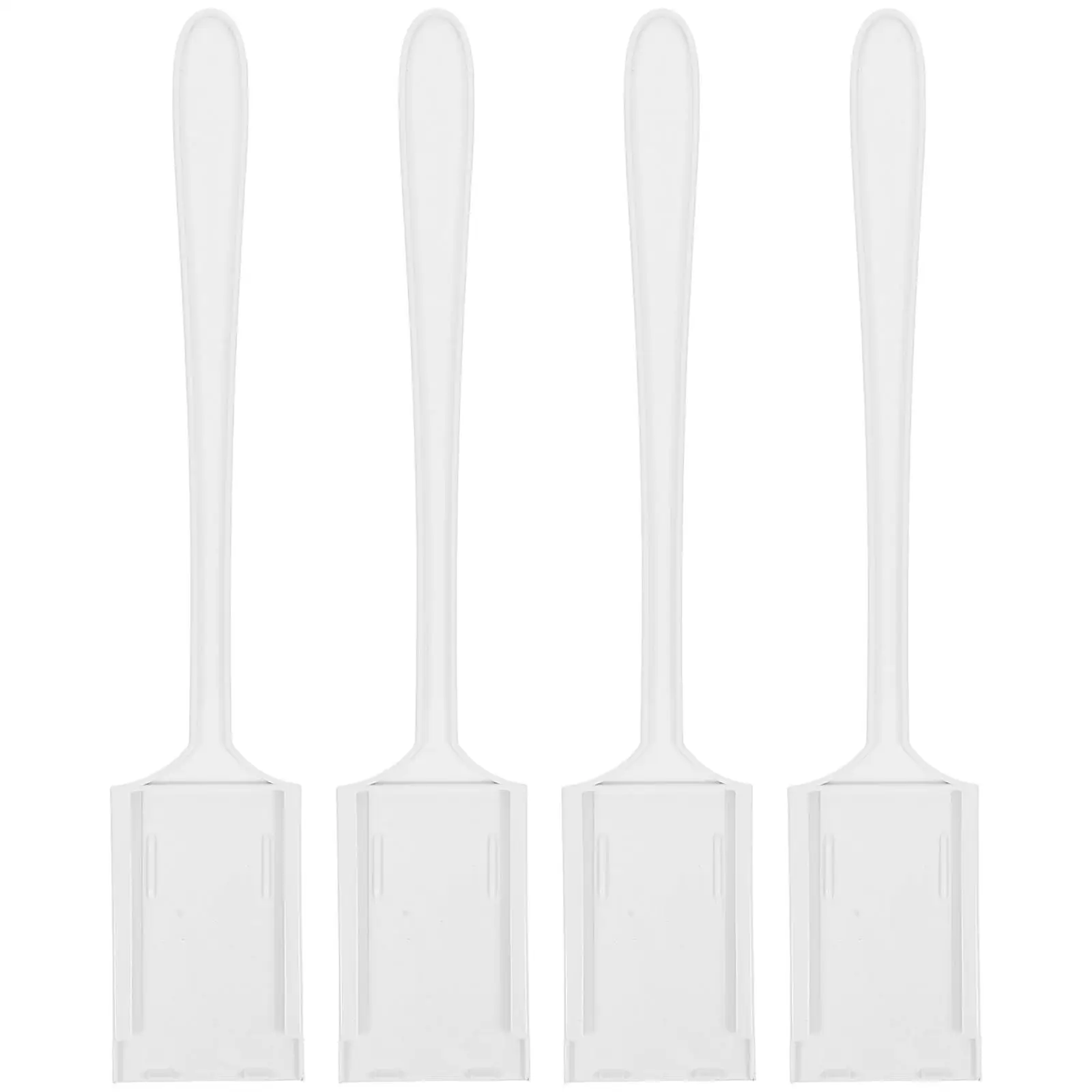 

4 Pcs Check-in Device Parking Cards Holder Durable Toll Pass Holder Toll Stick White Rod for Booths