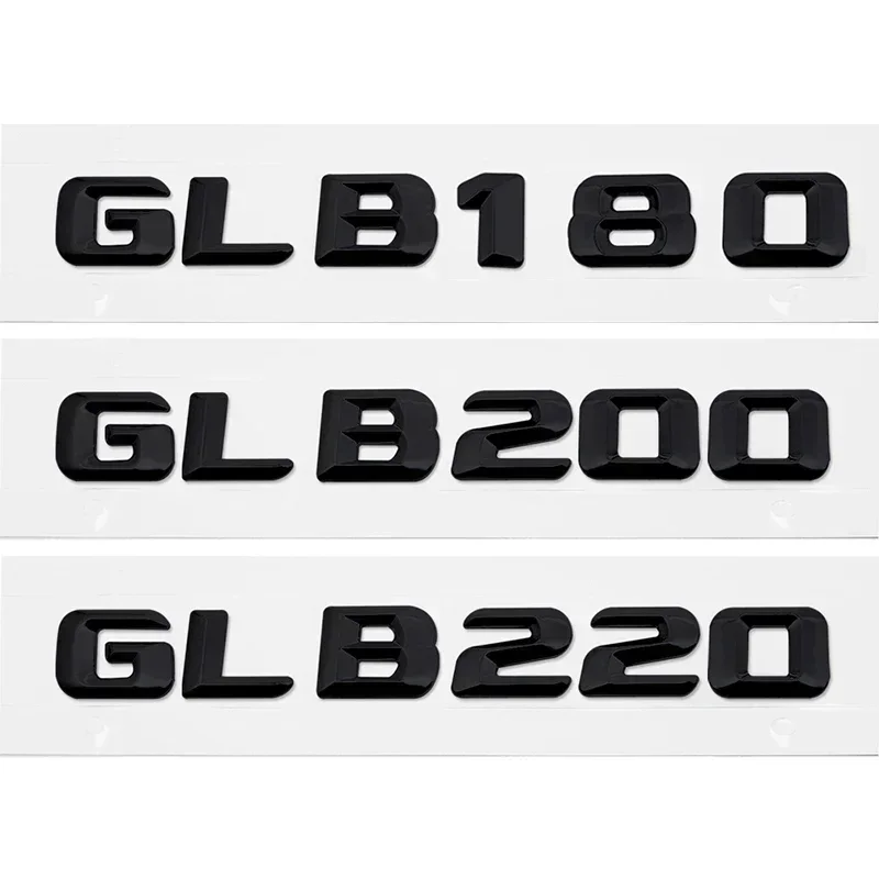 ABS 3D Car Stickers Rear Tail Decal Emblem for Mercedes Benz GLB180 GLB200 GLB220 GLB250 GLB260 GLB300 GLB350 GLB400 GLB450