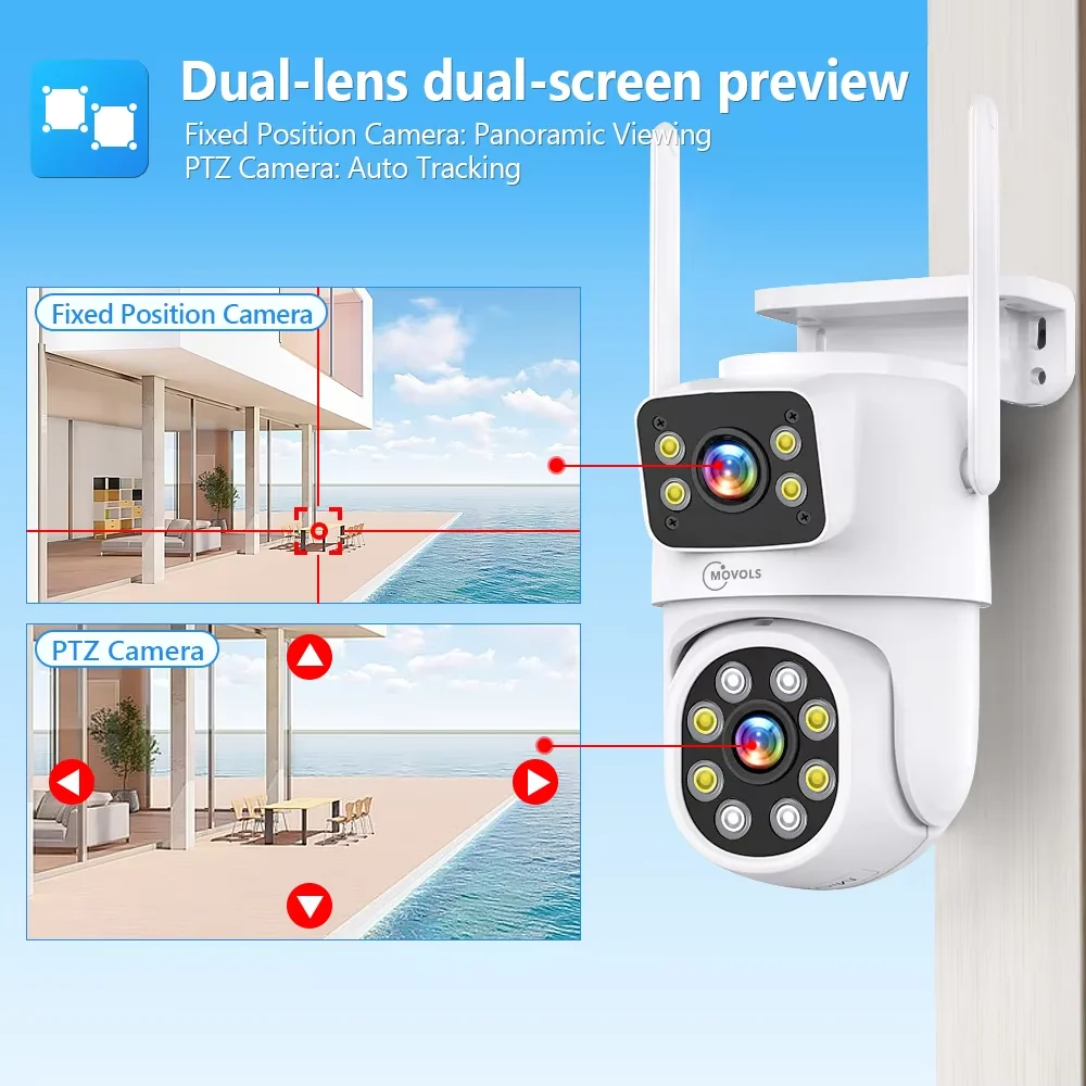 8MP 4K Dual-Lens-PTZ-Kamera mi – Home Security Wifi Camera Bewertung und Preis