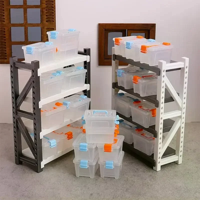 5 Stuks Poppenhuis Mini Opbergdoos Clear Toolbox Model Poppenhuis Thuis Woondecoratie Poppenhuis Micro Scène Decor Props