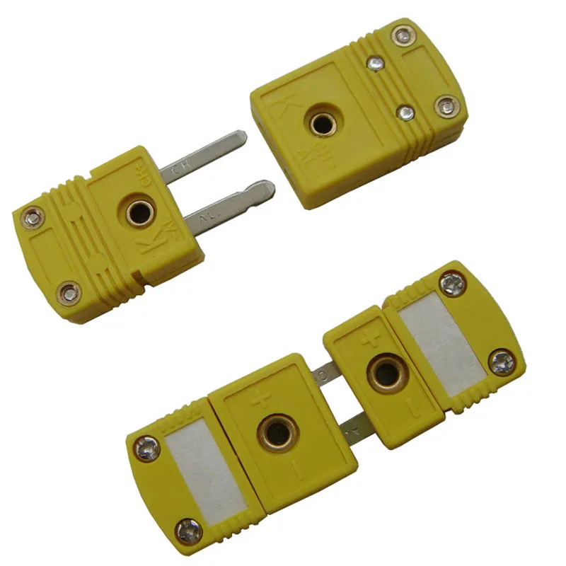 Flat pin Male and Female Mini N J K E T RS Thermocouple Connector