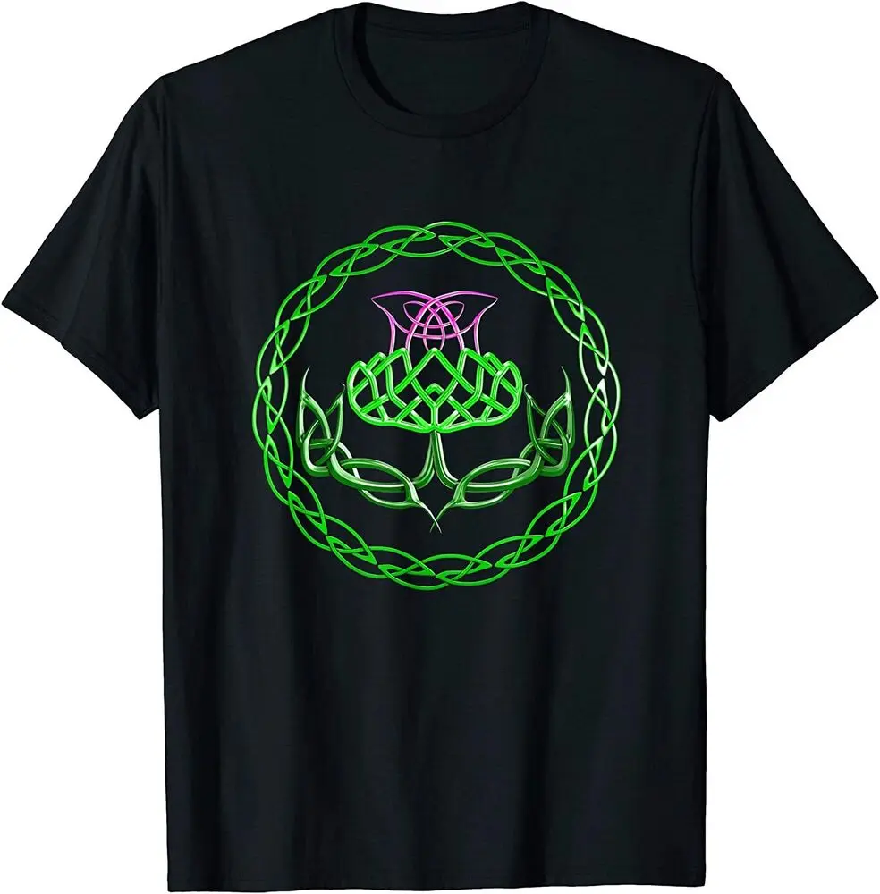 The Scottish Thistle Knot T-Shirt Anime Graphic T-shirts for Men Clothing Women Tees High Quality 100%Cotton Short Sleeve