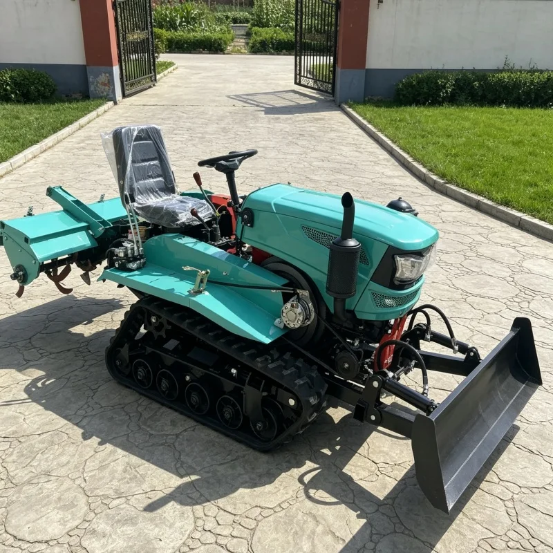 Customized Export Crawler Rotary Tiller, Orchard Tea Garden Rotary Tilling Land Preparation Agricultural Machine