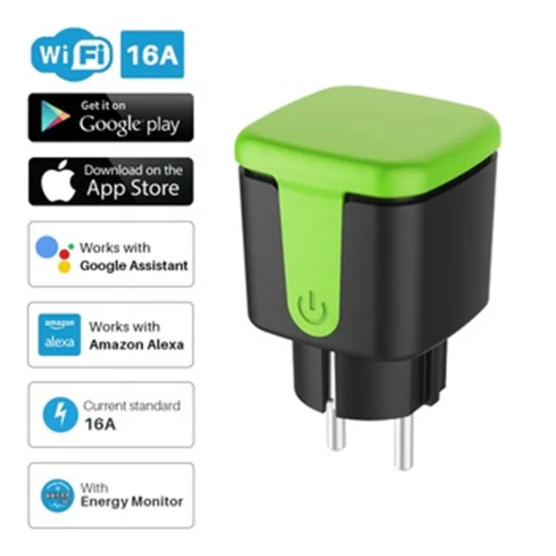 European Standard Outdoor Waterproof SocketwifiPlug Mobile Phone Voice Remote Control Home Wireless Remote Switch