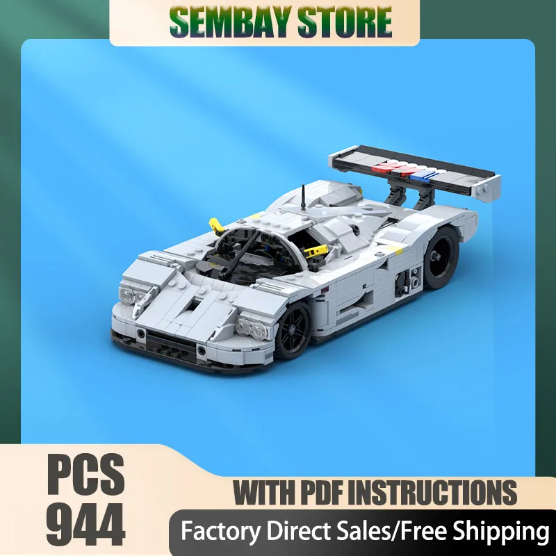 スポーツカーモデル Moc ビルディングブロック モジュラー C9 チャンピオンスピードカーモデル テクノロジーブロック クリスマス DIY おもちゃ 組み立てギフト